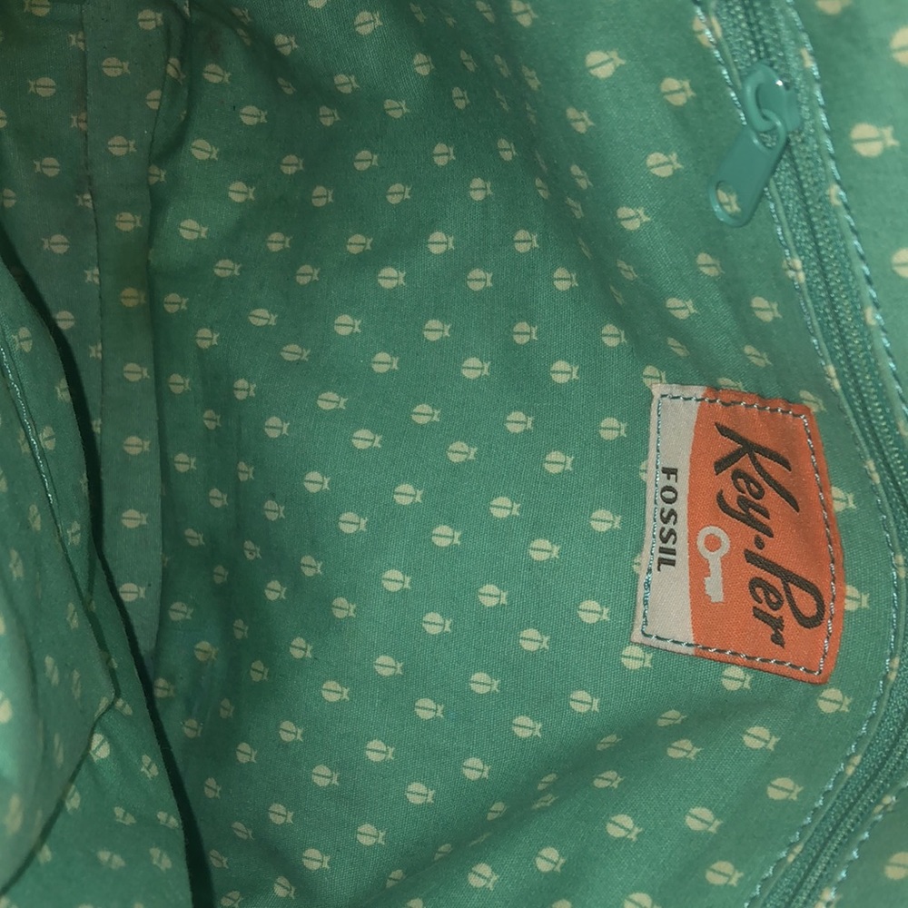 Fossil Key-Per Geometric Pattern Crossbody Bag - image 4